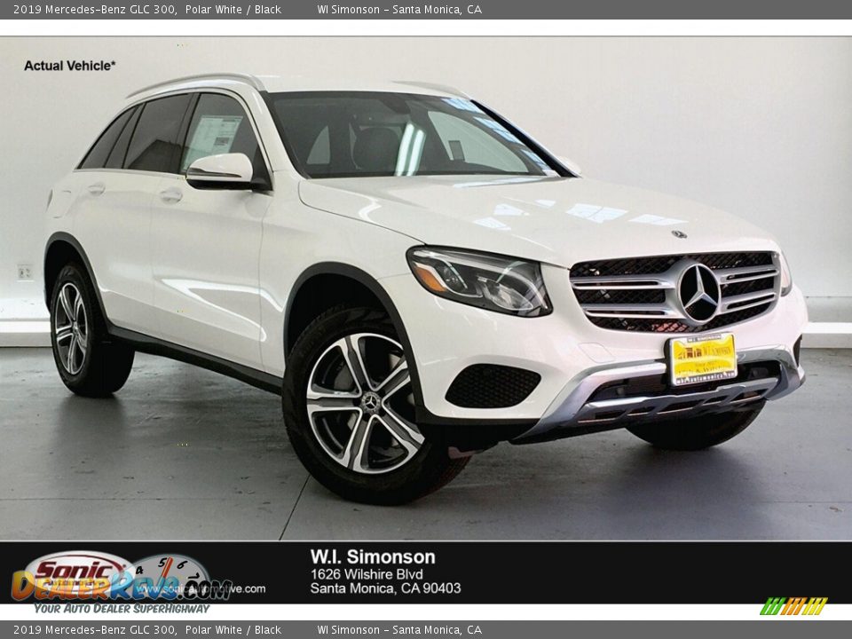 2019 Mercedes-Benz GLC 300 Polar White / Black Photo #1