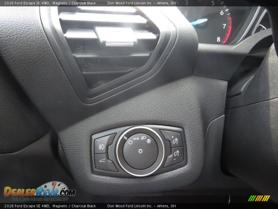 2018 Ford Escape SE 4WD Magnetic / Charcoal Black Photo #36