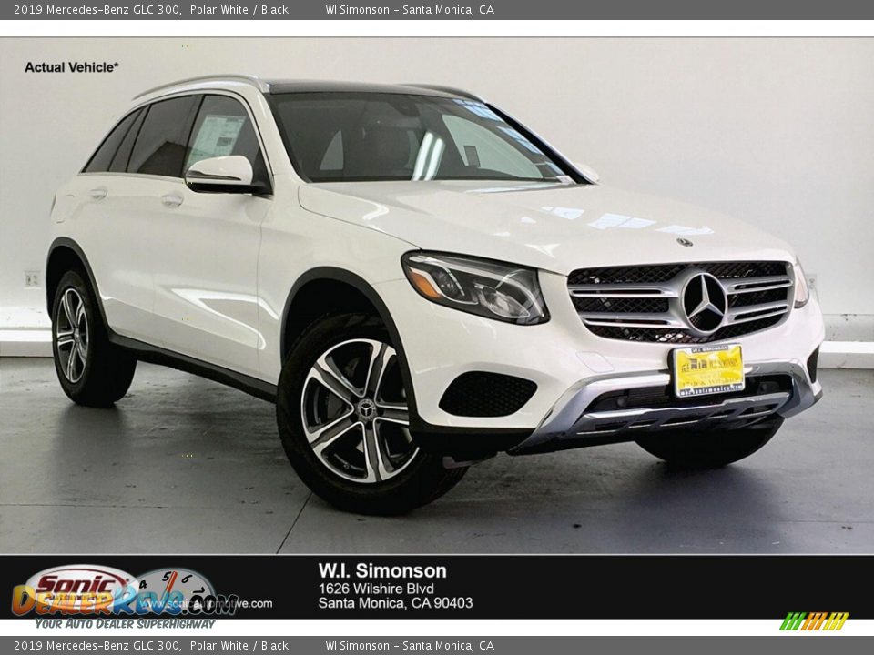 2019 Mercedes-Benz GLC 300 Polar White / Black Photo #1