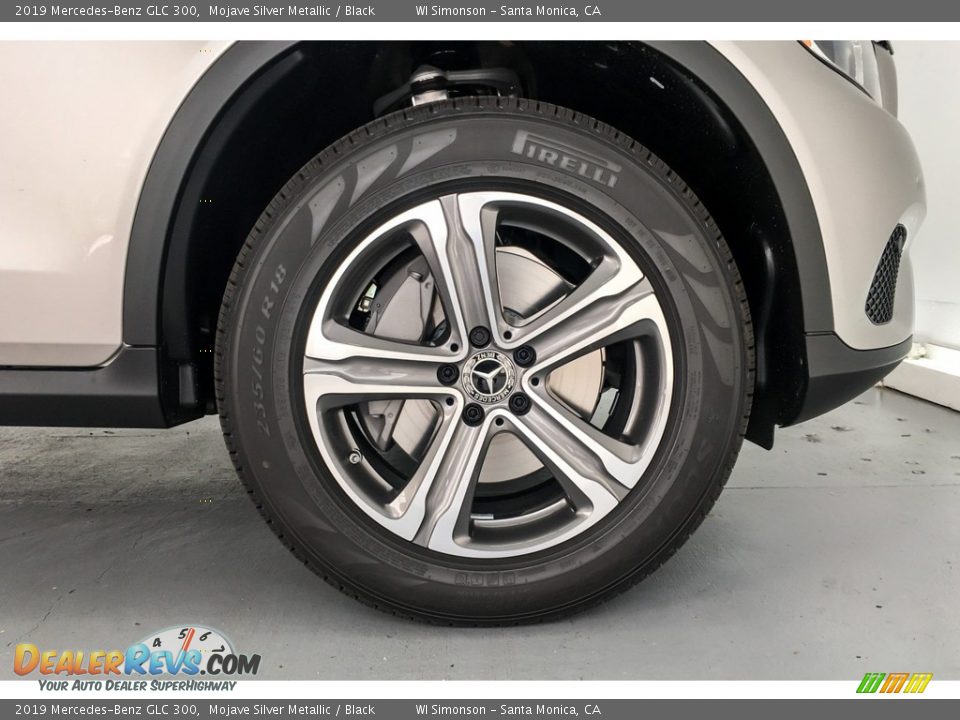 2019 Mercedes-Benz GLC 300 Mojave Silver Metallic / Black Photo #9