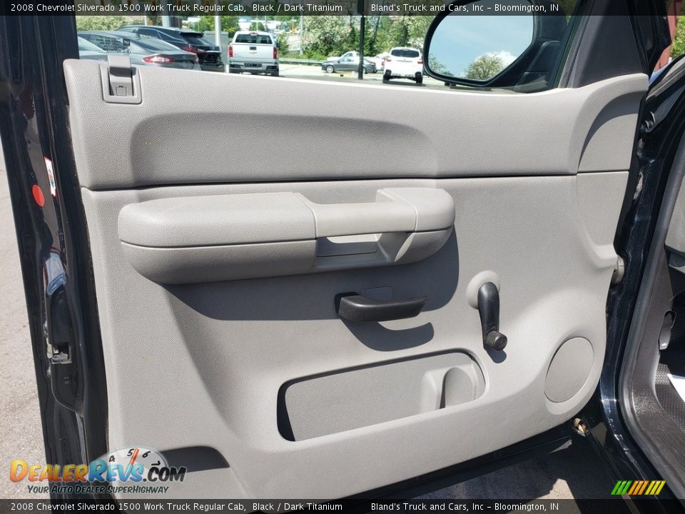 2008 Chevrolet Silverado 1500 Work Truck Regular Cab Black / Dark Titanium Photo #4