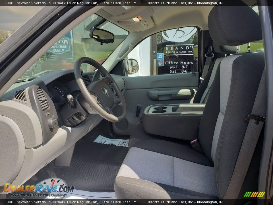 2008 Chevrolet Silverado 1500 Work Truck Regular Cab Black / Dark Titanium Photo #5
