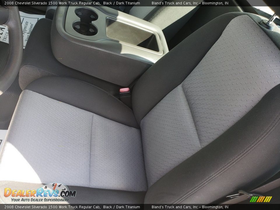 2008 Chevrolet Silverado 1500 Work Truck Regular Cab Black / Dark Titanium Photo #6