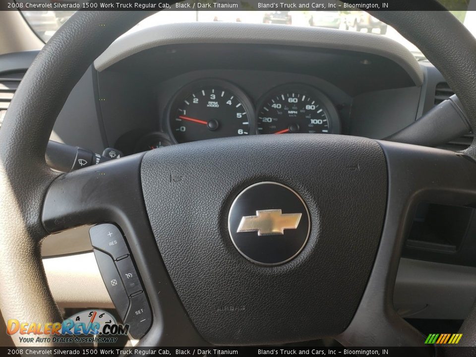 2008 Chevrolet Silverado 1500 Work Truck Regular Cab Black / Dark Titanium Photo #9