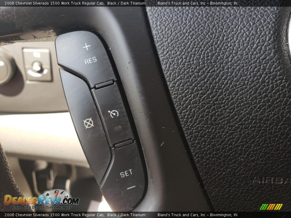 2008 Chevrolet Silverado 1500 Work Truck Regular Cab Black / Dark Titanium Photo #10