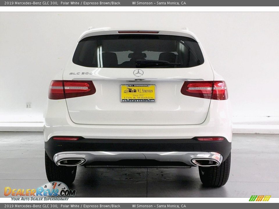 2019 Mercedes-Benz GLC 300 Polar White / Espresso Brown/Black Photo #3