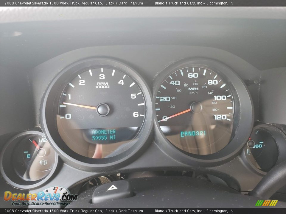 2008 Chevrolet Silverado 1500 Work Truck Regular Cab Black / Dark Titanium Photo #11