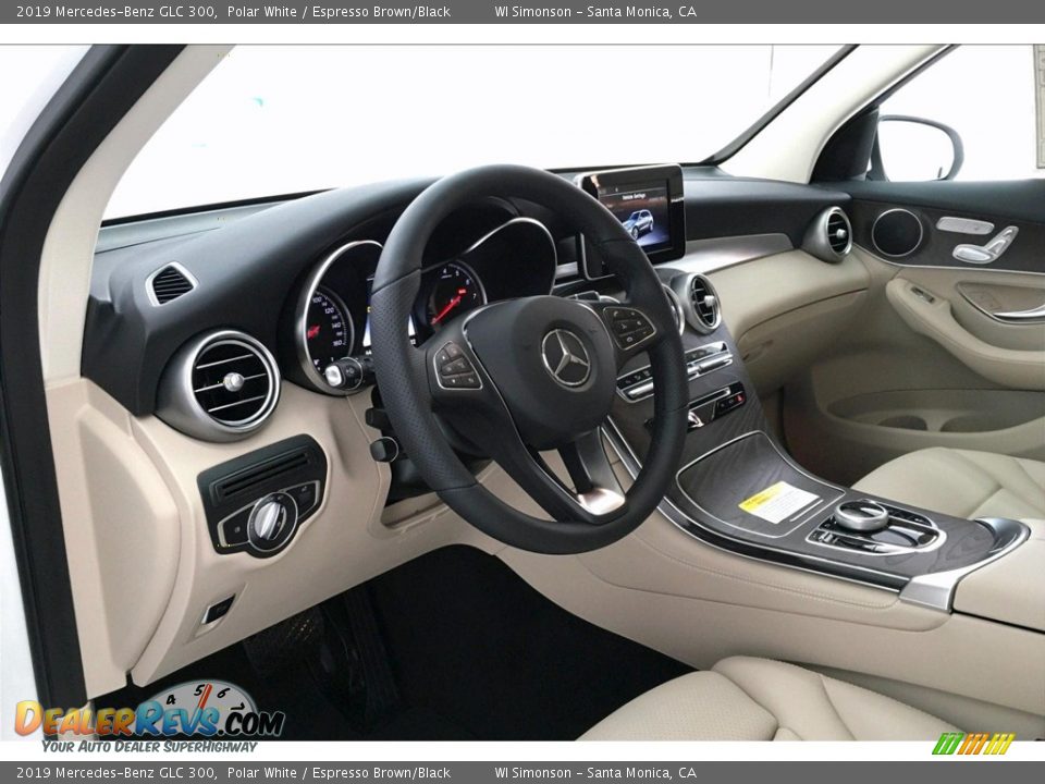 2019 Mercedes-Benz GLC 300 Polar White / Espresso Brown/Black Photo #4