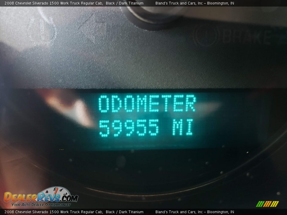 2008 Chevrolet Silverado 1500 Work Truck Regular Cab Black / Dark Titanium Photo #12