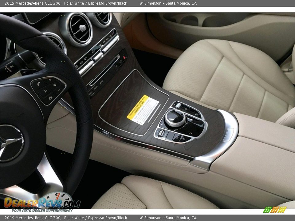 2019 Mercedes-Benz GLC 300 Polar White / Espresso Brown/Black Photo #7