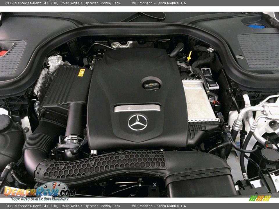 2019 Mercedes-Benz GLC 300 Polar White / Espresso Brown/Black Photo #8