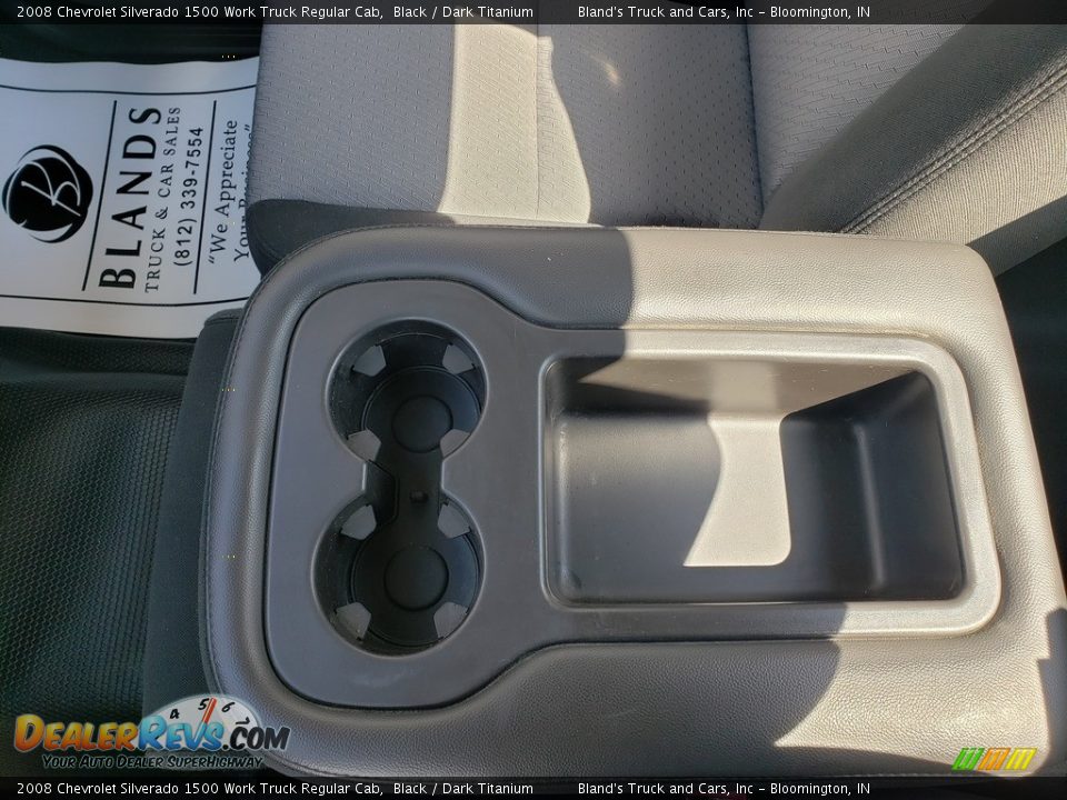 2008 Chevrolet Silverado 1500 Work Truck Regular Cab Black / Dark Titanium Photo #17