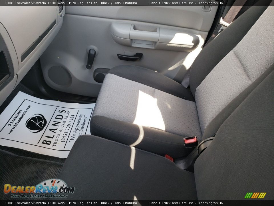 2008 Chevrolet Silverado 1500 Work Truck Regular Cab Black / Dark Titanium Photo #18