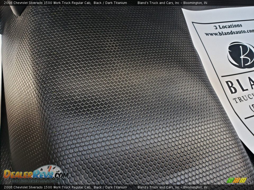 2008 Chevrolet Silverado 1500 Work Truck Regular Cab Black / Dark Titanium Photo #19