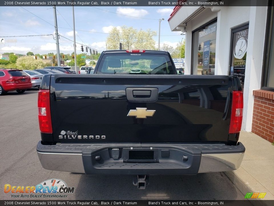 2008 Chevrolet Silverado 1500 Work Truck Regular Cab Black / Dark Titanium Photo #23