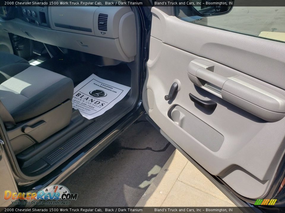 2008 Chevrolet Silverado 1500 Work Truck Regular Cab Black / Dark Titanium Photo #27