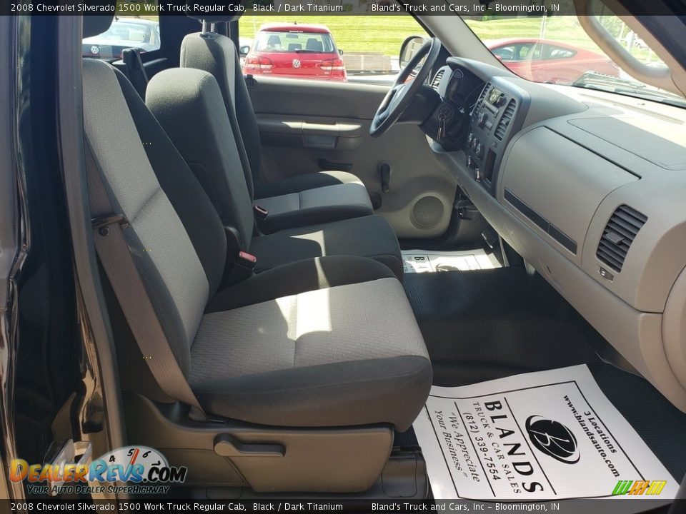 2008 Chevrolet Silverado 1500 Work Truck Regular Cab Black / Dark Titanium Photo #28