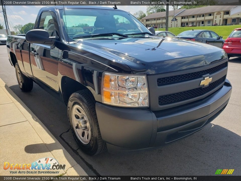 2008 Chevrolet Silverado 1500 Work Truck Regular Cab Black / Dark Titanium Photo #30