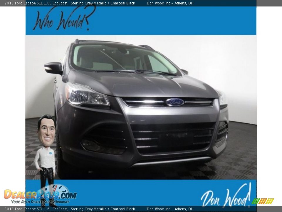 2013 Ford Escape SEL 1.6L EcoBoost Sterling Gray Metallic / Charcoal Black Photo #1