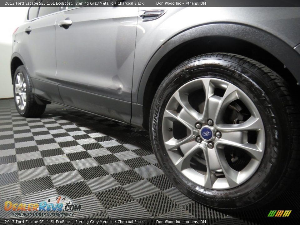 2013 Ford Escape SEL 1.6L EcoBoost Sterling Gray Metallic / Charcoal Black Photo #3