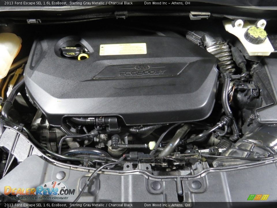 2013 Ford Escape SEL 1.6L EcoBoost Sterling Gray Metallic / Charcoal Black Photo #6