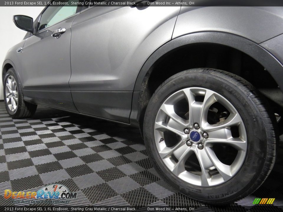2013 Ford Escape SEL 1.6L EcoBoost Sterling Gray Metallic / Charcoal Black Photo #10