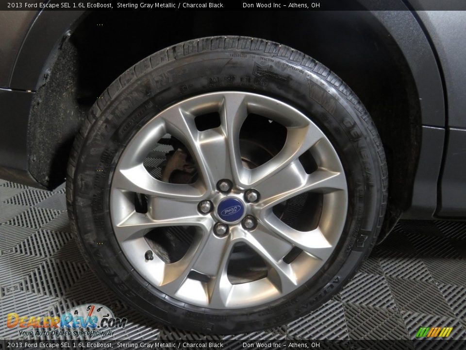 2013 Ford Escape SEL 1.6L EcoBoost Sterling Gray Metallic / Charcoal Black Photo #17
