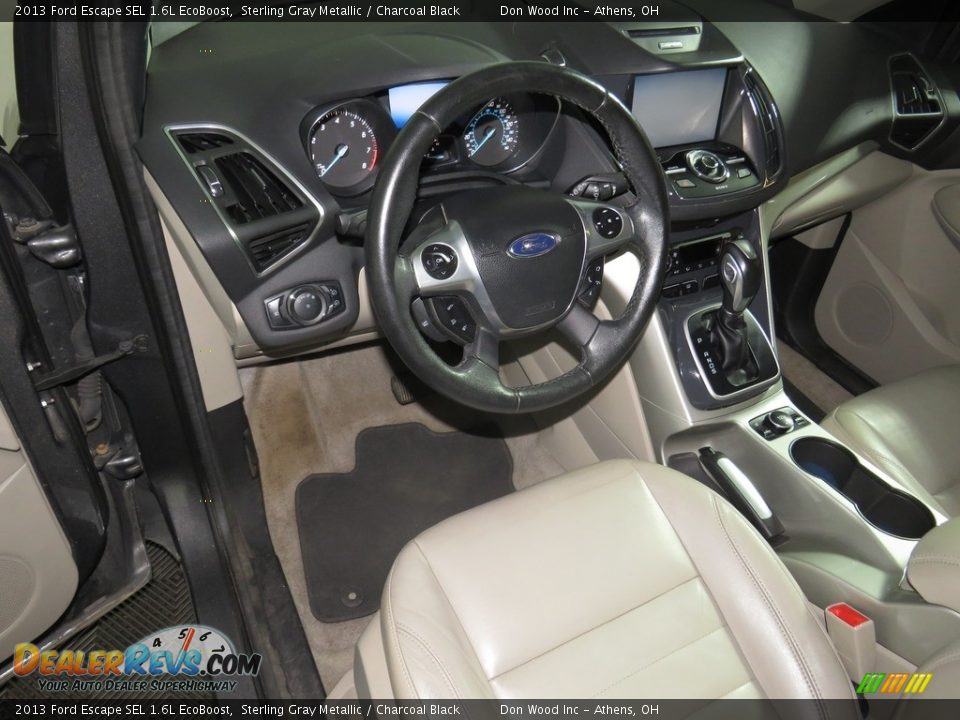 2013 Ford Escape SEL 1.6L EcoBoost Sterling Gray Metallic / Charcoal Black Photo #23