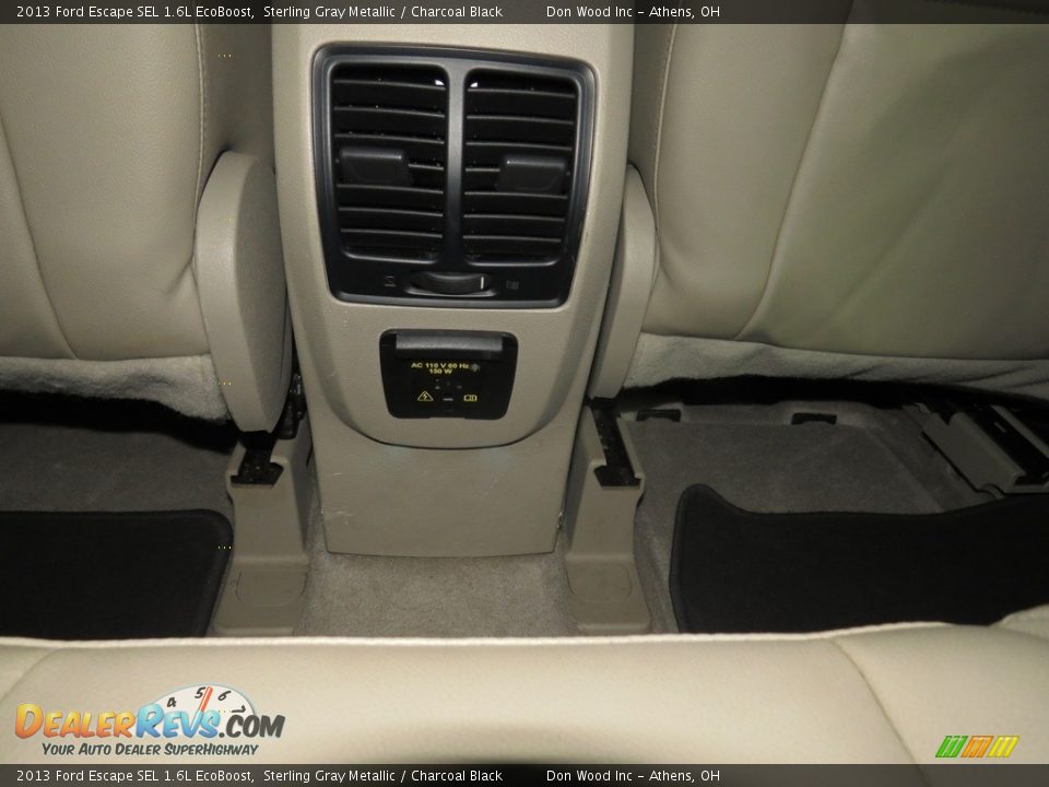 2013 Ford Escape SEL 1.6L EcoBoost Sterling Gray Metallic / Charcoal Black Photo #27
