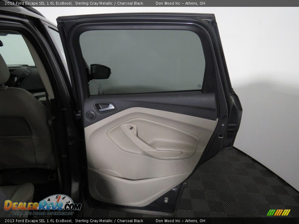 2013 Ford Escape SEL 1.6L EcoBoost Sterling Gray Metallic / Charcoal Black Photo #28