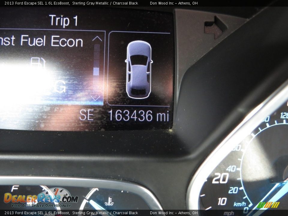 2013 Ford Escape SEL 1.6L EcoBoost Sterling Gray Metallic / Charcoal Black Photo #34