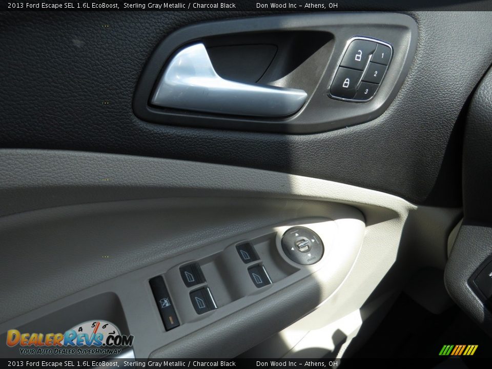 2013 Ford Escape SEL 1.6L EcoBoost Sterling Gray Metallic / Charcoal Black Photo #35