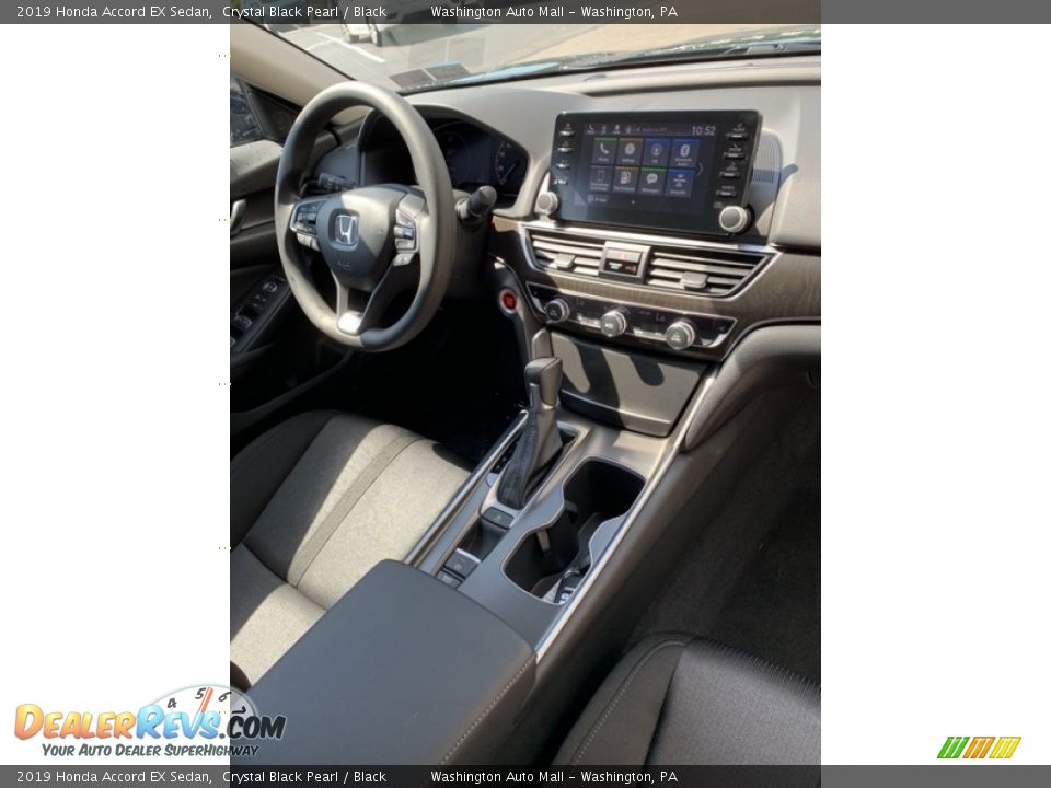 2019 Honda Accord EX Sedan Crystal Black Pearl / Black Photo #27