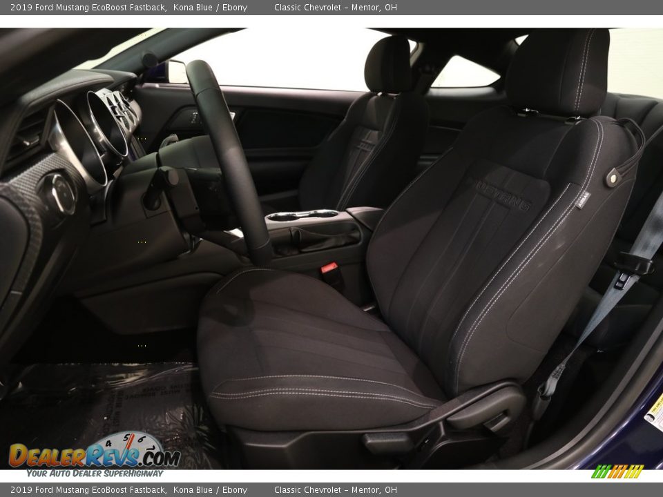 2019 Ford Mustang EcoBoost Fastback Kona Blue / Ebony Photo #5