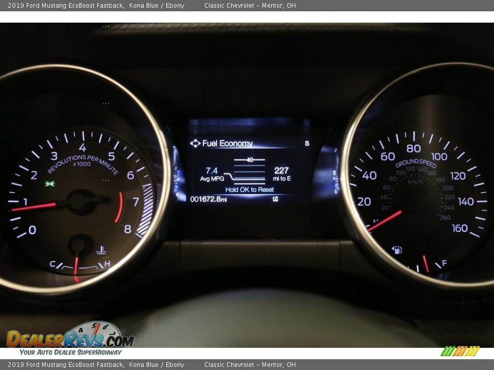 2019 Ford Mustang EcoBoost Fastback Gauges Photo #8