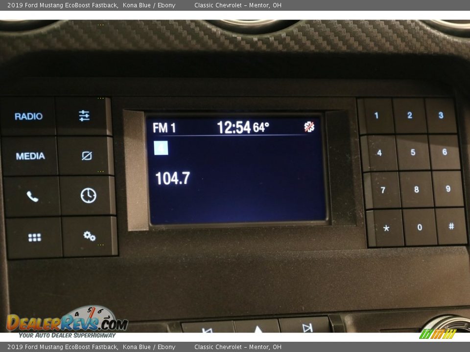 2019 Ford Mustang EcoBoost Fastback Kona Blue / Ebony Photo #10