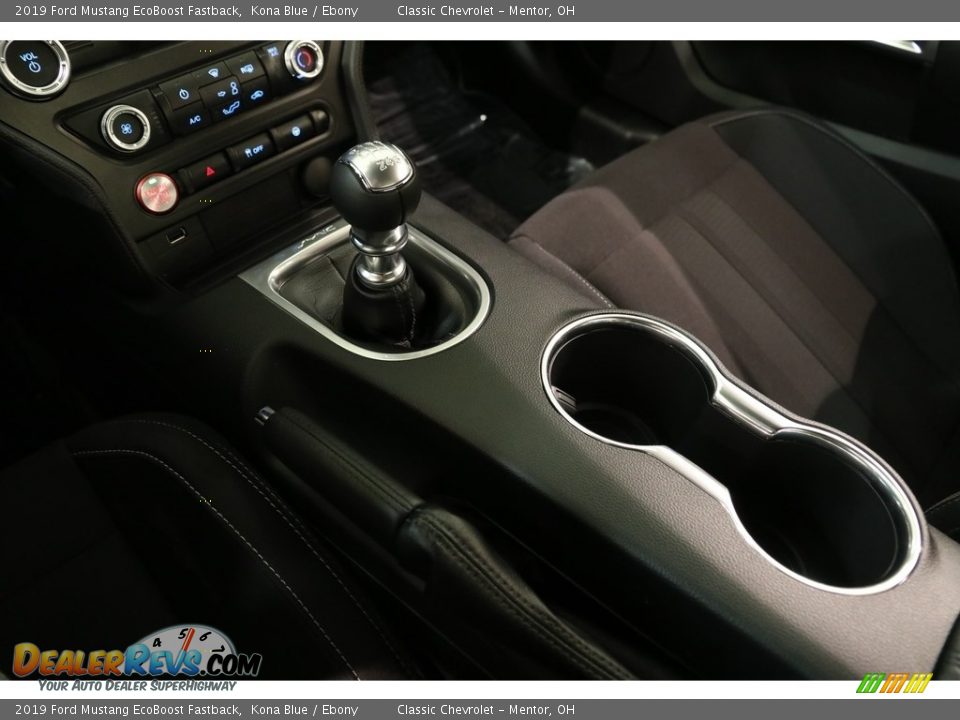 2019 Ford Mustang EcoBoost Fastback Kona Blue / Ebony Photo #13
