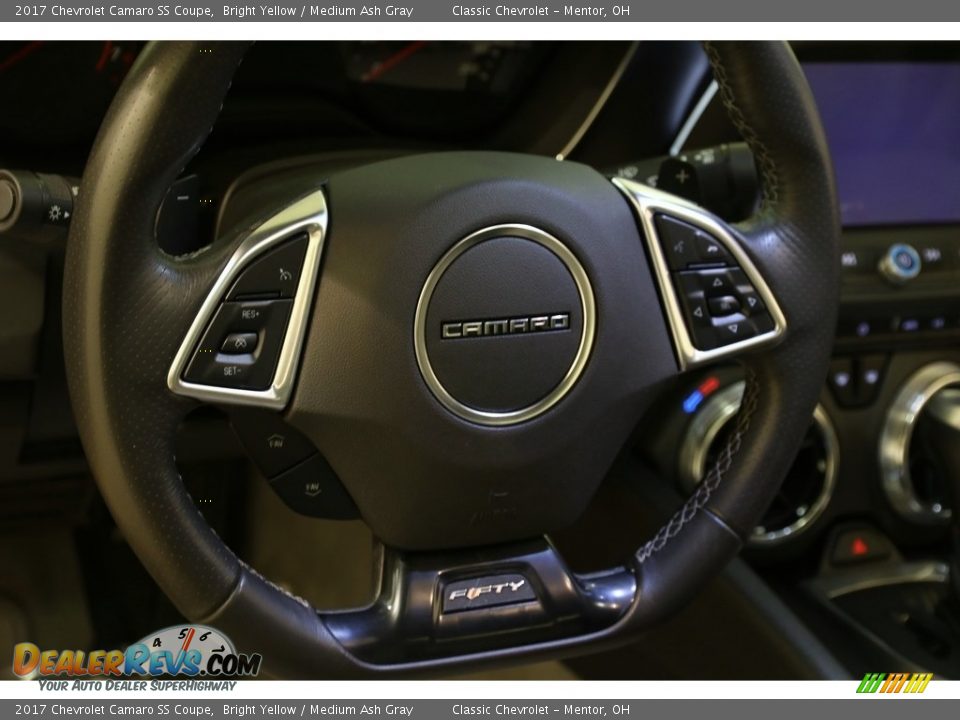 2017 Chevrolet Camaro SS Coupe Bright Yellow / Medium Ash Gray Photo #6