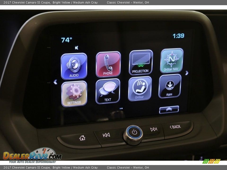 2017 Chevrolet Camaro SS Coupe Bright Yellow / Medium Ash Gray Photo #9