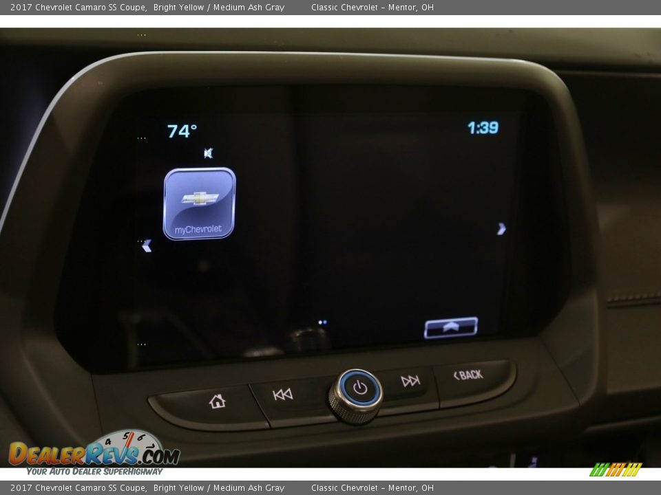 2017 Chevrolet Camaro SS Coupe Bright Yellow / Medium Ash Gray Photo #10