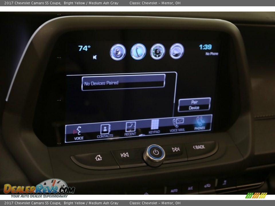 2017 Chevrolet Camaro SS Coupe Bright Yellow / Medium Ash Gray Photo #11