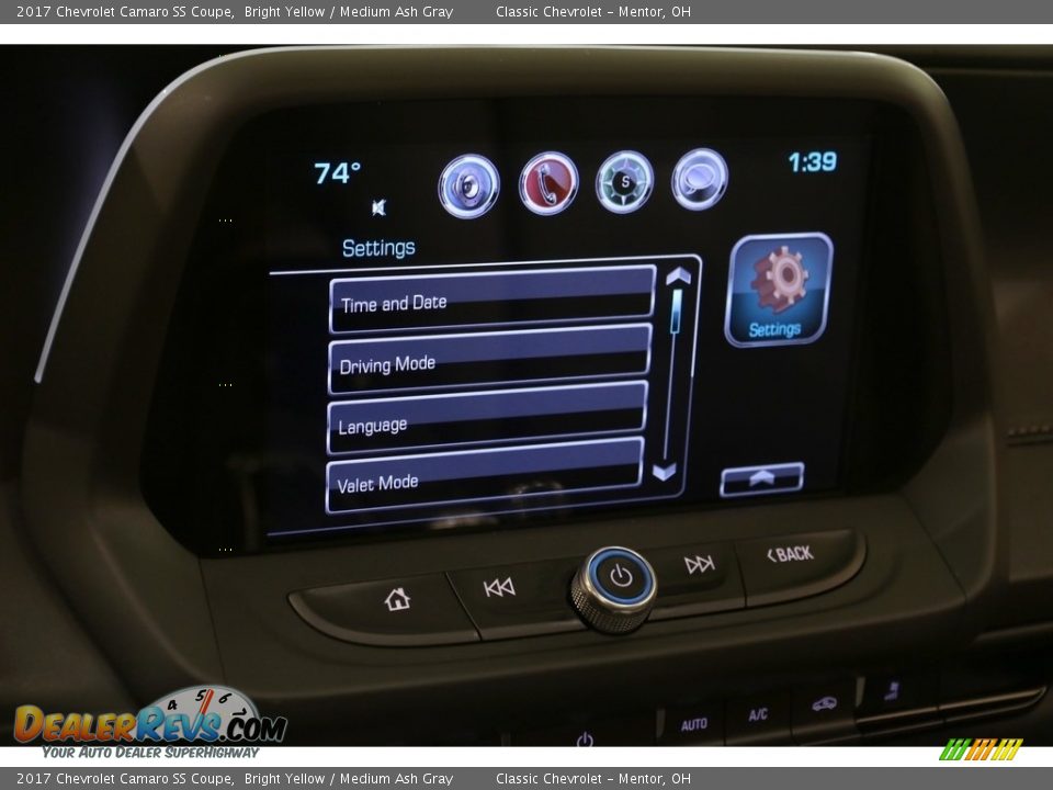 2017 Chevrolet Camaro SS Coupe Bright Yellow / Medium Ash Gray Photo #13