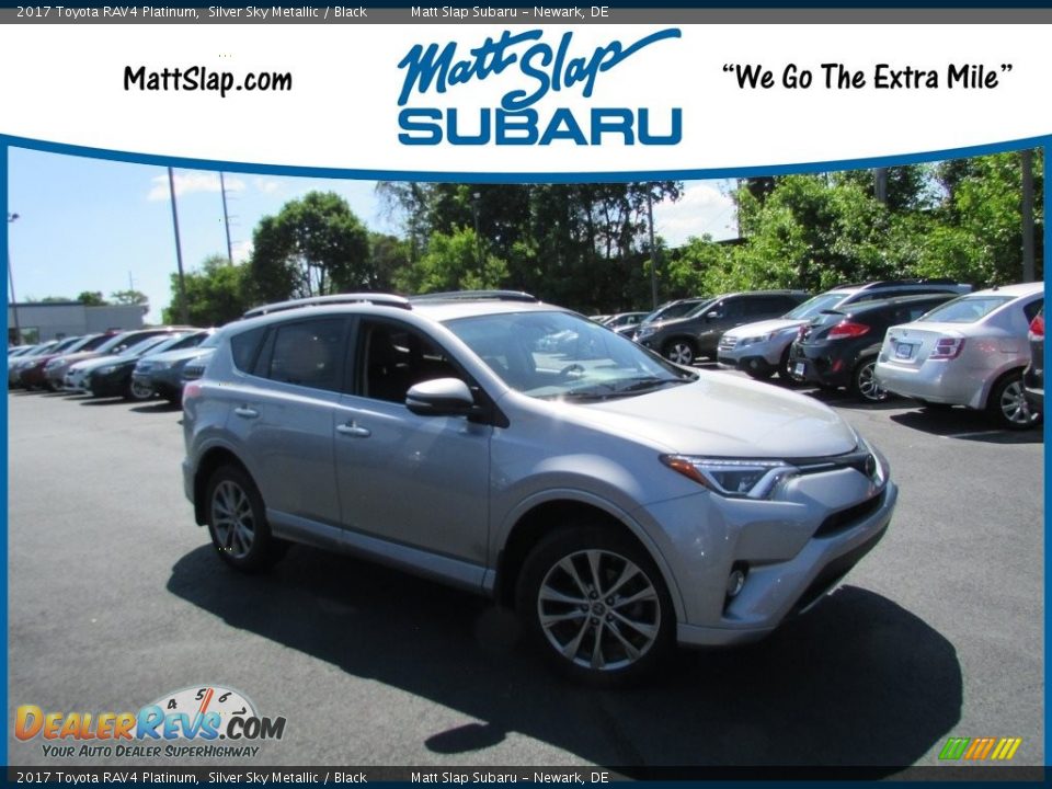 2017 Toyota RAV4 Platinum Silver Sky Metallic / Black Photo #1