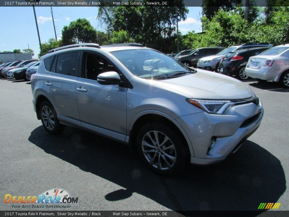 2017 Toyota RAV4 Platinum Silver Sky Metallic / Black Photo #4