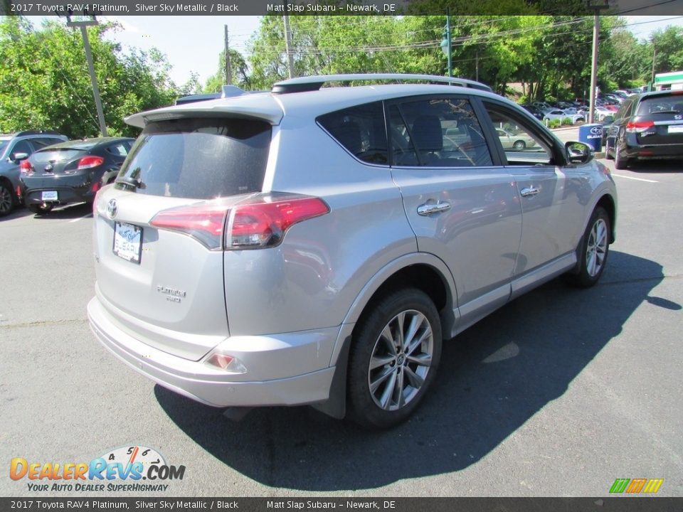 2017 Toyota RAV4 Platinum Silver Sky Metallic / Black Photo #6