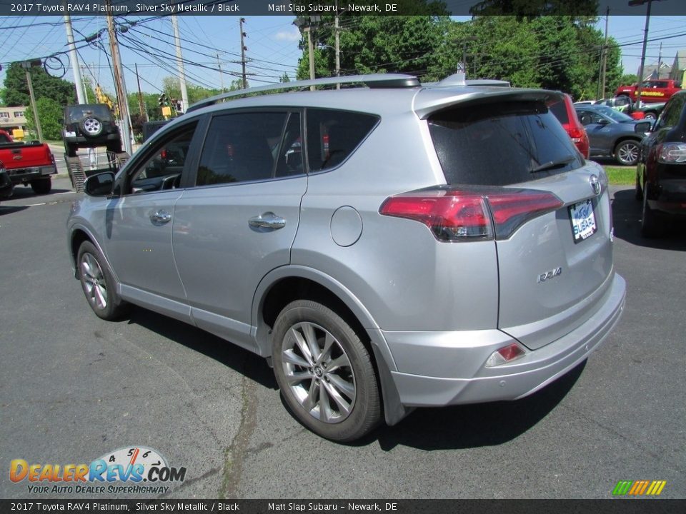 2017 Toyota RAV4 Platinum Silver Sky Metallic / Black Photo #8