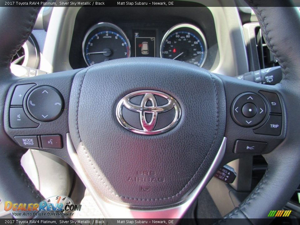 2017 Toyota RAV4 Platinum Silver Sky Metallic / Black Photo #11