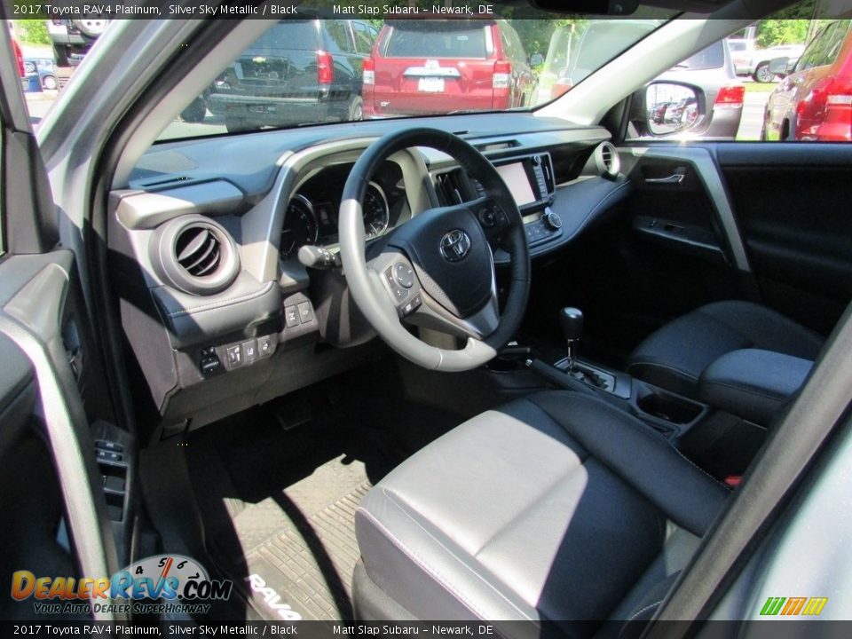 2017 Toyota RAV4 Platinum Silver Sky Metallic / Black Photo #12