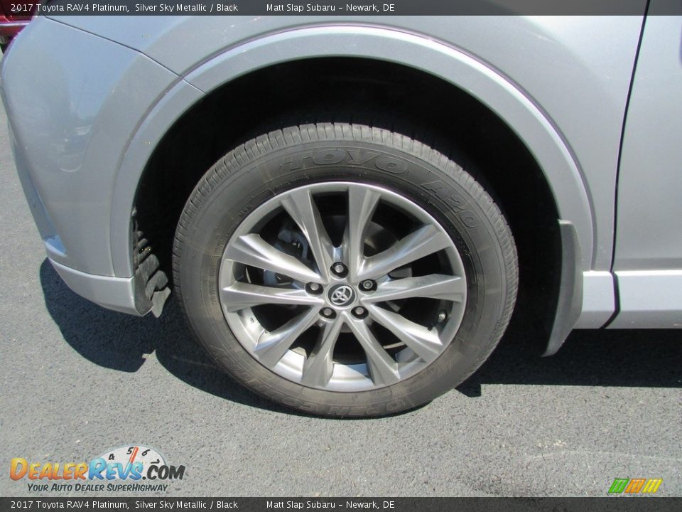 2017 Toyota RAV4 Platinum Silver Sky Metallic / Black Photo #23