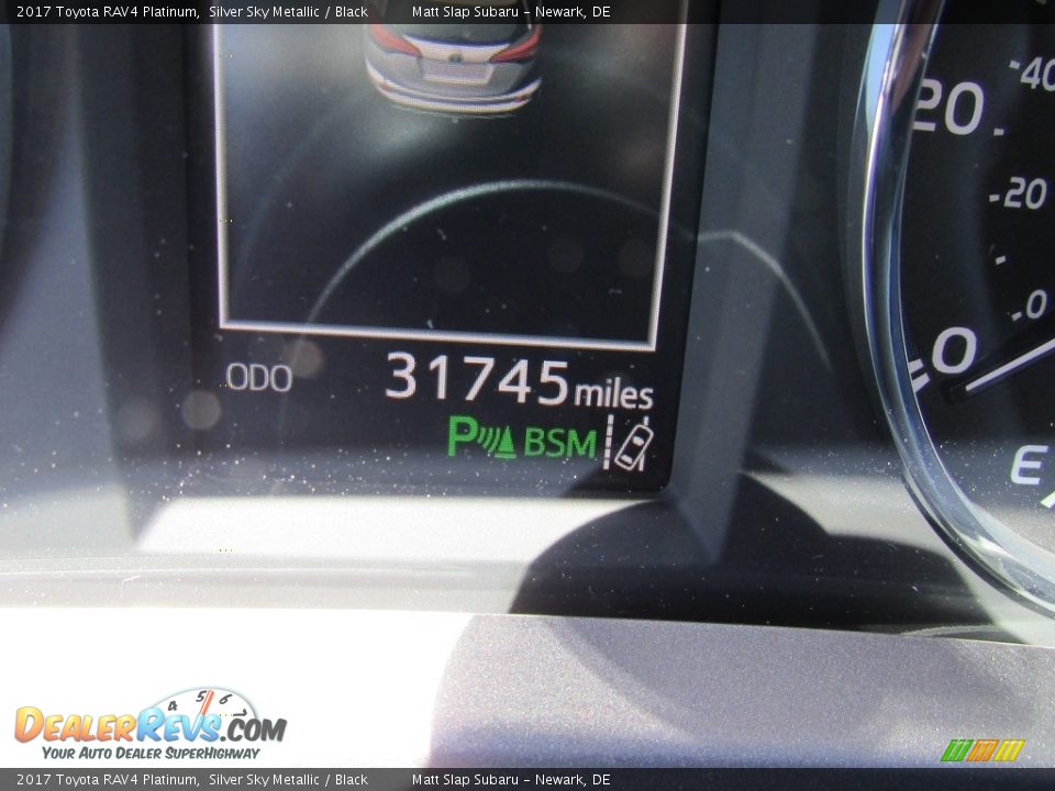 2017 Toyota RAV4 Platinum Silver Sky Metallic / Black Photo #29